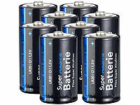 PEARL 8er-Set Super Alkaline Batterien Typ Mono D, 1,5 V